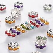 Латунь акриловые горный хрусталь Spacer бисер RSB6mm