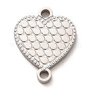 304 Stainless Steel Love Connector Charms STAS-E199-09P