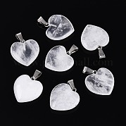 Сердца натуральный кристалл подвески G-Q438-15