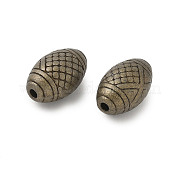Сплавочные овальные бусины тибетского стиля  FIND-F012-05AB