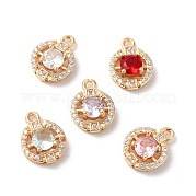 Латунные микро проложить кубического циркония подвески KK-C062-005G