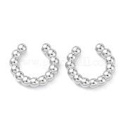 Серьги-каффы из латуни с реечным покрытием EJEW-K245-09P