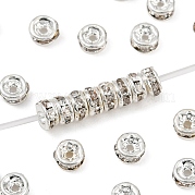 Стойка покрытие рондель латунь класс а кристалл стразы разделительные бусины RB-D300-S