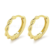 Brass Hoop Earrings EJEW-L211-010H-G