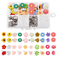 SUNNYCLUE 1 Box 40pcs 16mm Glass Ball Charms Crystal Glass Globe Earrings  with Shining Stars Earring Making Starter Kit for Earring Necklace Making