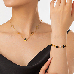 Элегантный комплект украшений из нержавеющей стали 201 AW4784