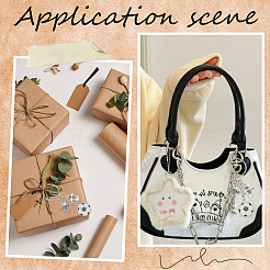 20 шт. брелок для ключей с футбольным мячом из эмалевого сплава KEYC-SC00001