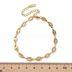 Браслеты-цепочки из хирургической нержавеющей стали 316&nbsp;LS-BJEW-P349-03C-G