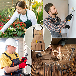 Фартук из ткани оксфорд&nbsp;AJEW-WH20019-47