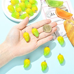 Mango-Anhänger aus undurchsichtigem Acryl&nbsp;FIND-CJZ0001-007