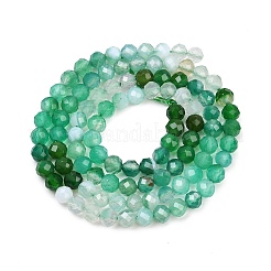 Натуральный зеленый бисер пряди оникс Агат G-L633-A01-4mm