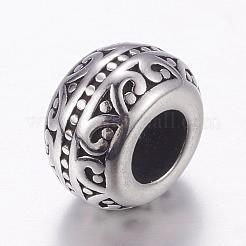 Европейские бусины из нержавеющей стали 304&nbsp;STAS-P173-029AS