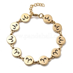 12 bracelet à maillons en acier inoxydable 304 Constellations&nbsp;BJEW-I239-01G-06
