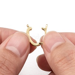 Латунные микро проложить кубического циркония раз за застежками ZIRC-F083-116G-RS