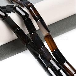 Натуральный черный агат бисер нитей G-NH0019-A02-01