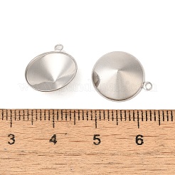 Подвеска из нержавеющей стали 304 с заостренной конструкцией и стразами STAS-U025-05D-P