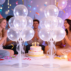 Supports de ballons en plastique&nbsp;DIY-WR0005-65A