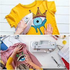 2 шт. 2 шт. нашивки из пайеток на ткань с термоприклеиванием/пришиванием PATC-CA0001-07