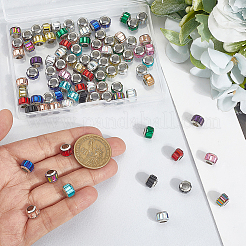 120шт стеклянные европейские бусины GPDL-PA0001-01