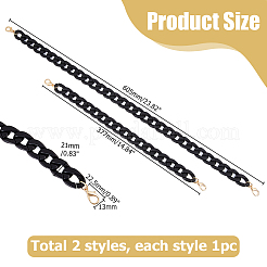 2шт. 2 стиля акриловой цепочки для телефона DIY-HS0001-94B