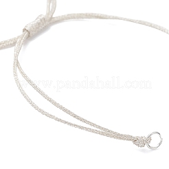 Изготовление плетеного браслета из полиэфирного шнура AJEW-JB01377-01