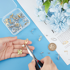 40 шт. 4 шт. фурнитура для сережек-гвоздиков из нержавеющей стали 304 прямоугольной и овальной формы STAS-UN0054-35