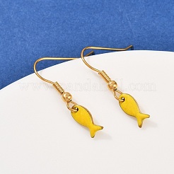 Серьги-подвески из нержавеющей стали 304 серии Ocean&nbsp;LS-EJEW-K017-01E-G