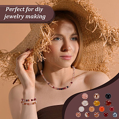 610шт набор стеклянных бусин&nbsp;GLAA-GA0002-18