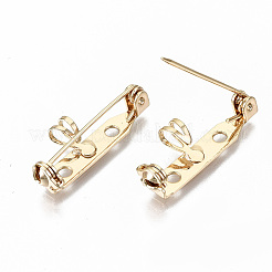 Фурнитура латунная для броши X-KK-S356-116G-NF