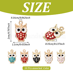 10 шт. Подвески из сплава с эмалью ENAM-YW0004-59