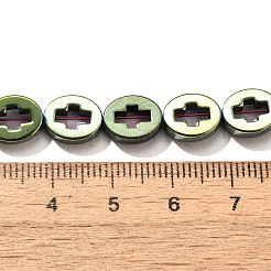 Гальванические нити из синтетических немагнитных гематитовых бусин G-L613-Z01-02H