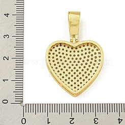 Placage en rack pendentifs en zircone cubique pavés de laiton&nbsp;KK-U029-10G-03