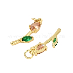 Стойки обшивки латунь микро проложить Циркон подвеску&nbsp;KK-R166-09G-03