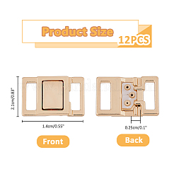 Зажимы для бикини из сплава DIY-FH0006-89A-LG