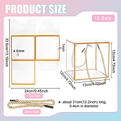 Scatole regalo trasparenti in plastica per animali domestici&nbsp;CON-WH0085-61A-01