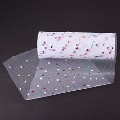 Сердце блеск блесток деко сетка ленты OCOR-P010-E-I01