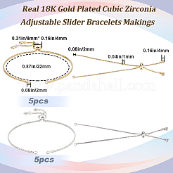 Изготовление браслетов-слайдеров из латуни 10шт. 2 цветов&nbsp;MAK-BBC0001-03