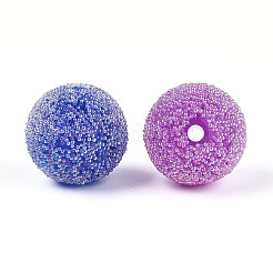 Непрозрачные акриловые круглые бусины&nbsp;OACR-T029-06M