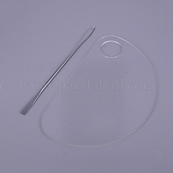 Прозрачная акриловая палитра AJEW-WH0018-25