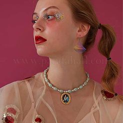 201 филигранный большой кулон из нержавеющей стали STAS-UN0003-11