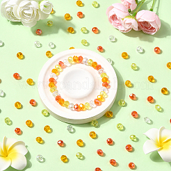 6 нить 6 цвета гальванические стеклянные бусины нити EGLA-PA0001-08