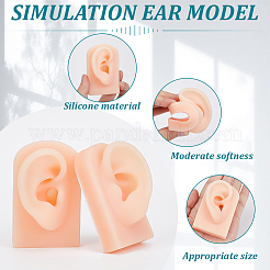 Силиконовая левая ухо гибкая модель часть тела дисплеи ODIS-WH0078-06B