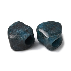 天然アパタイトのヨーロッパ産ビーズ  ハートに大きな穴ビーズ  13x14.5~15x10.5~11mm  穴：5.5~5.6mm&nbsp;G-C269-01F