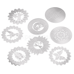 8 pièce 8 styles 201 breloques/liens de connecteur en acier inoxydable&nbsp;STAS-TA0006-25
