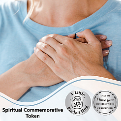 1 шт. памятные монеты из нержавеющей стали 304&nbsp;AJEW-CN0001-43G