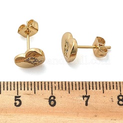 Aretes de corchete de circonita cúbica transparente con micro pavé de latón enchapado en cremallera&nbsp;EJEW-K299-01G-R
