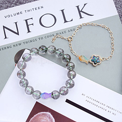 220шт 11 цвета прозрачные окрашенные распылением стеклянные бусины GLAA-DC0001-22