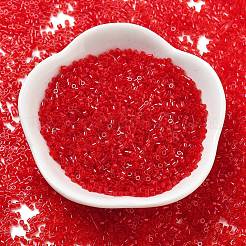 Стеклянные бусины прозрачных цветов SEED-H003-07B