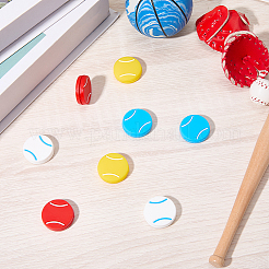 8шт 4 цвета силиконовый амортизатор для теннисной ракетки в форме теннисного мяча&nbsp;AJEW-CN0005-03