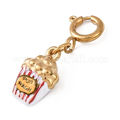 Подвесные украшения из эмали из нержавеющей стали 304&nbsp;LS-STAS-D205-02B-G